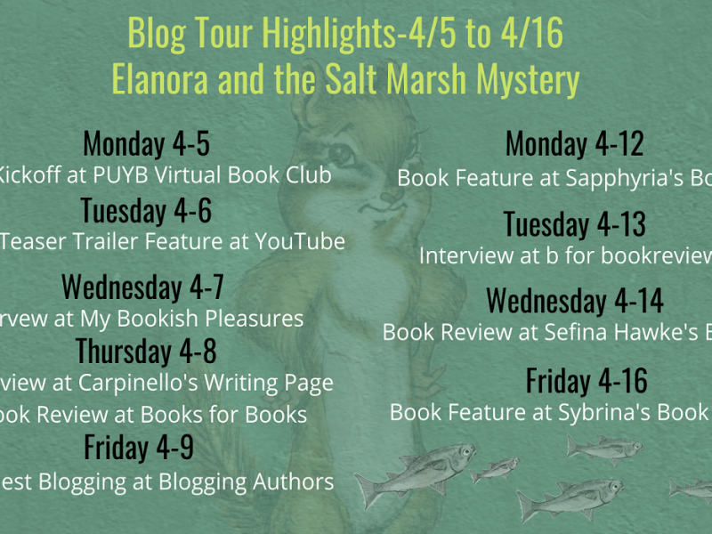 Blog Tour Stops for Elanora and the Salt Marsh Mystery with 2 Giveaways!